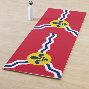 Esterilla De Yoga Metas patrióticas de yoga con bandera de St. Louis