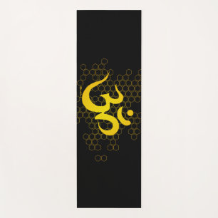 Esterilla De Yoga Miel de OM - oro negro