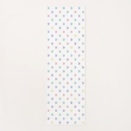 Esterilla De Yoga Minimalist Soft Pastel Heart Pattern  