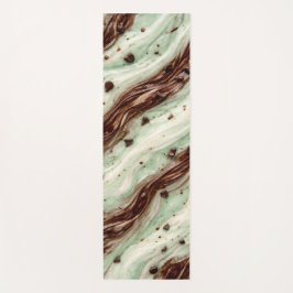 Esterilla De Yoga Mint Chocolate Chip Milkshake Marble Design