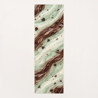 Esterilla De Yoga Mint Chocolate Chip Milkshake Marble Design