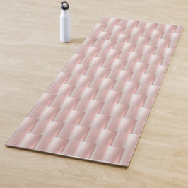 Esterilla De Yoga Moda elegante de cesta abstrata de metal rosado