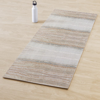 Esterilla De Yoga moda moderna minimalista de mármol beige marrón bl