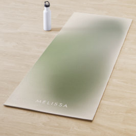 Esterilla De Yoga Moda moderna Sage Green Ombre Gradiente Fitness
