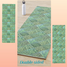 Esterilla De Yoga Moda Patchwork Seafoam y Ocean Green Water Boho