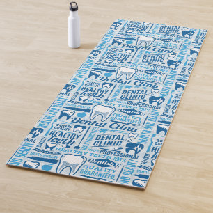 Esterilla De Yoga Modelo dental azul de la clínica
