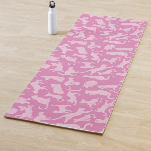 Esterilla De Yoga Modelo rosado del gato