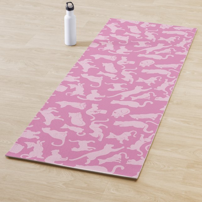 Esterilla De Yoga Modelo rosado del gato (In situ)