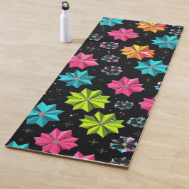 Esterilla De Yoga Modern floral polygonal colorful girly botanical