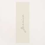 Esterilla De Yoga Modern Ivory Simple Minimalist Name<br><div class="desc">Modern Ivory Minimalist Name Design – Personalized Fitness & Wellness Gift Clean, calm, and effortlessly chic, this modern ivory minimalist name design is perfect for anyone who values wellness, movement, and mindful living. Featuring soft ivory and gray tones, this personalized piece brings a serene, stylish touch to everyday fitness and...</div>