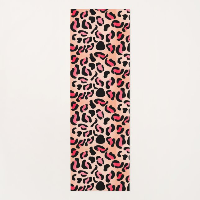 Esterilla De Yoga Modern Leopard Pattern Animal Print (Anverso)