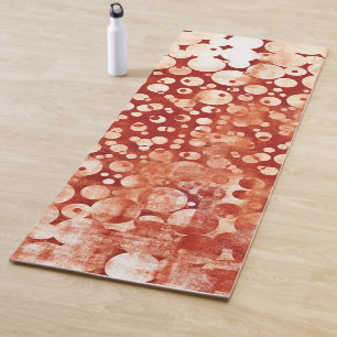 Esterilla De Yoga Moderna descripción de las burbujas blancas rojas