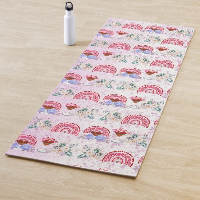 Esterilla De Yoga Moderno cóctel Rainbow Fitness Freak Romantic Fun (In situ)
