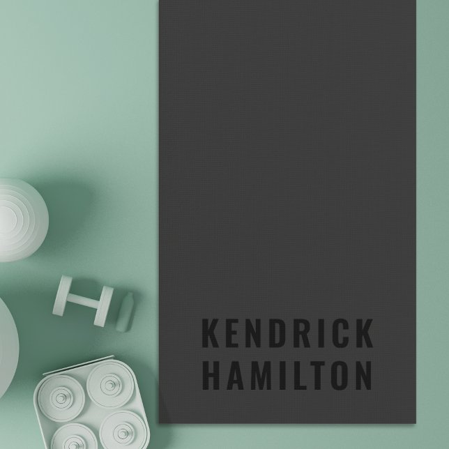 Esterilla De Yoga Moderno y moderno negro negro negro negro Minimali (Subido por el creador)