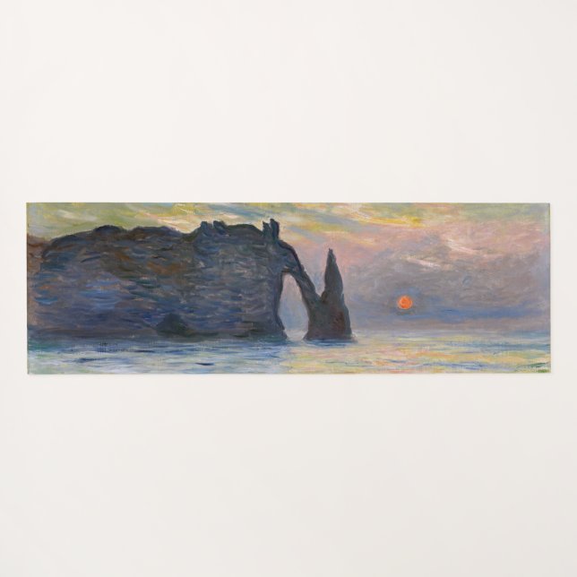 Esterilla De Yoga Monet - Manneport, acantilado en Etretat, Sunset (Reverso (horizontal))