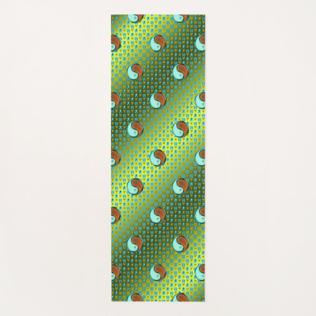 Esterilla De Yoga Mono de Aquarius y Madera (Anverso)