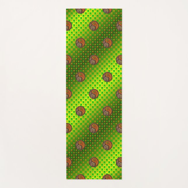 Esterilla De Yoga Mono de Virgo y Madera (Anverso)