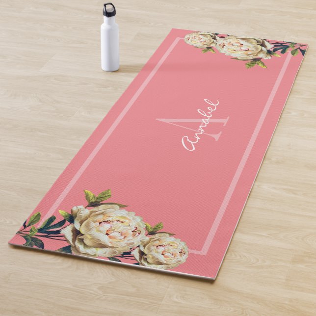 Esterilla De Yoga Mono de yoga rosa salmón monocromático de la Rosa  (In situ)