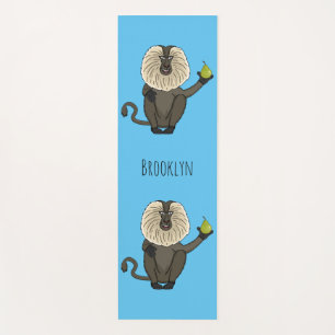 Esterilla De Yoga Mono macaco de cola de león de dibujos animados di