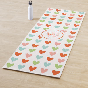 Esterilla De Yoga Monograma colorido Corazón lindo meditación Yoga M