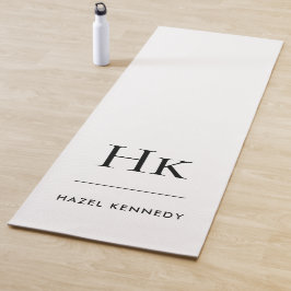 Esterilla De Yoga Monograma de firma Moda moderna simple monogramado