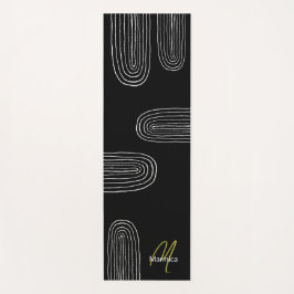 Esterilla De Yoga Monograma del arcoiris de la Moda Boho Mid Century