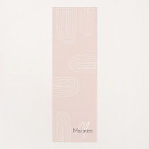 Monograma del arcoiris de la Moda Boho Mid Century