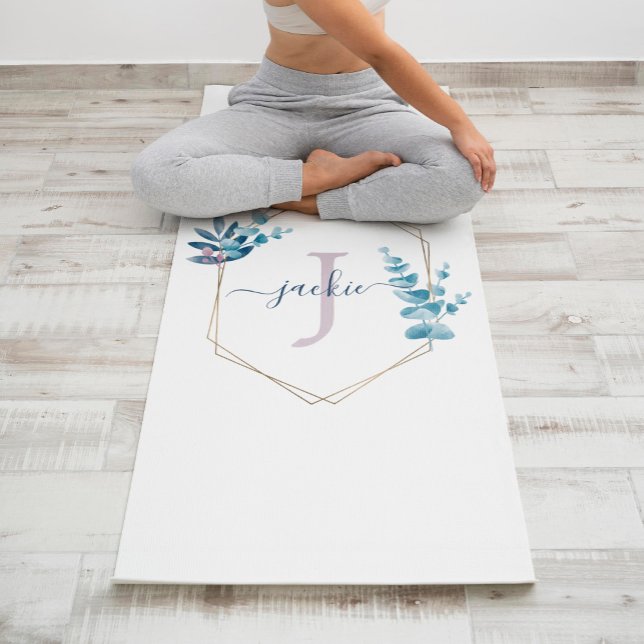 Esterilla De Yoga Monograma del marco de Eucalyptus (Subido por el creador)