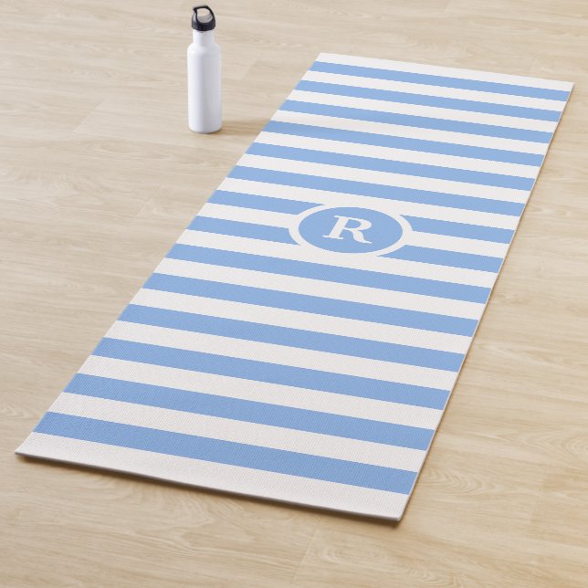 Esterilla De Yoga Monograma elegante a rayas (In situ)
