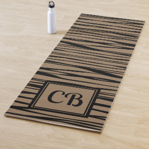 Esterilla De Yoga Monograma Elegante Línea de Arte Personalizado Bei