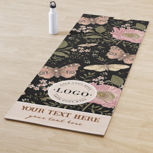 Esterilla De Yoga Monograma floral botánico de flores silvestres de  (In situ)