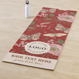 Esterilla De Yoga Monograma floral botánico de flores silvestres mod