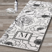 Monograma floral personalizado