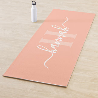 Esterilla De Yoga Monograma grande femenino con letra script