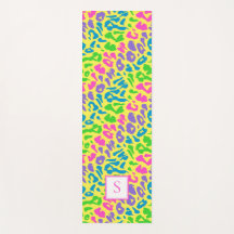 Monograma Leopard Bright Neon Personalizado