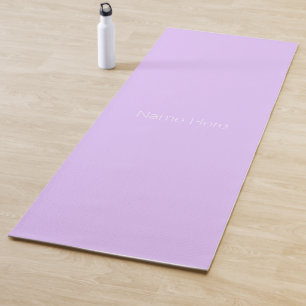 Esterilla De Yoga Monograma minimalista de nombre personalizado en l