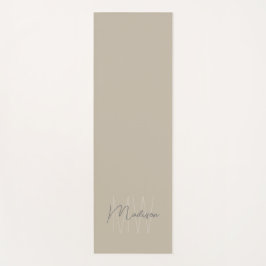 Esterilla De Yoga Monograma moderno personalizado