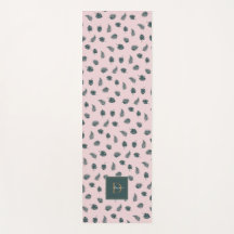 Monograma Monstera Palm Green Leaks con nombre