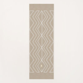 Esterilla De Yoga Monograma Personalizado de aspecto lineal de flech