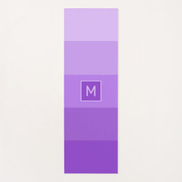 Esterilla De Yoga Monograma personalizado de tiras de lámina