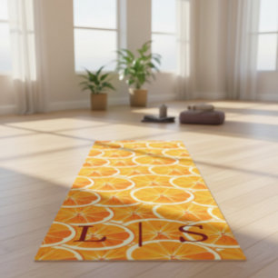 Esterilla De Yoga Monograma personalizado de yoga con cítricos Naran