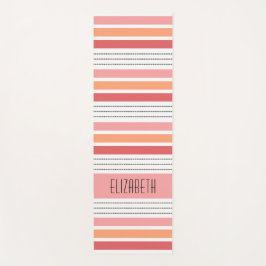 Esterilla De Yoga Monograma personalizado estriado