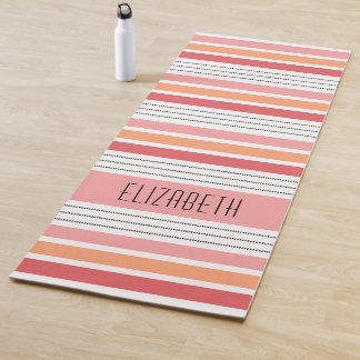 Esterilla De Yoga Monograma personalizado estriado