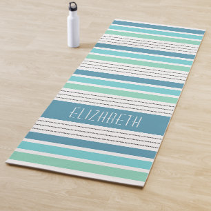 Esterilla De Yoga Monograma personalizado estriado