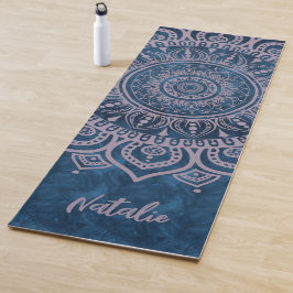 Esterilla De Yoga Monograma práctico Mandala azul hermoso yoga