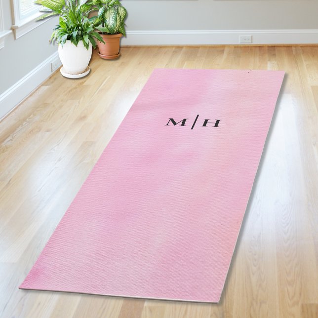 Esterilla De Yoga Monograma Rosa (Subido por el creador)