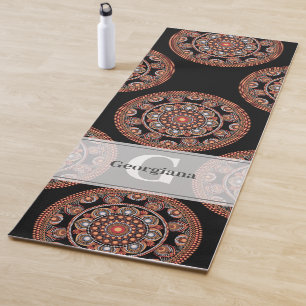 Esterilla De Yoga Monograma Safari Sunset Bohemian Polka Dot Mandala