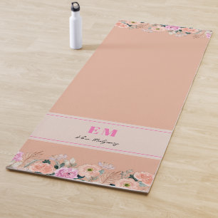 Esterilla De Yoga Monogramado de Rosa seco