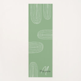 Esterilla De Yoga Monogramado del arco iris de la Moda Boho Mid Cent