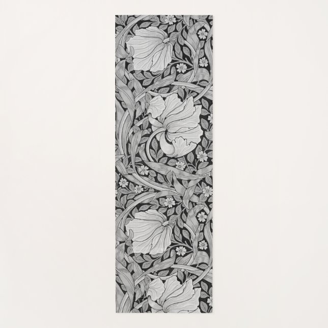 Esterilla De Yoga Monotone gris impermeable, William Morris (Anverso)